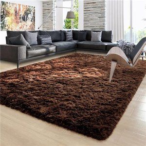 Fluffy Rug, Super Soft Fuzzy Area Rugs for Bedroom Living Room - 6' x 9' Large
